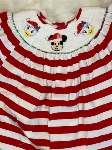 Smocked MICKEY/MINNIE & FRIENDS CHRISTMAS