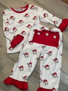 SANTA DAWGS  FAMILY PJS